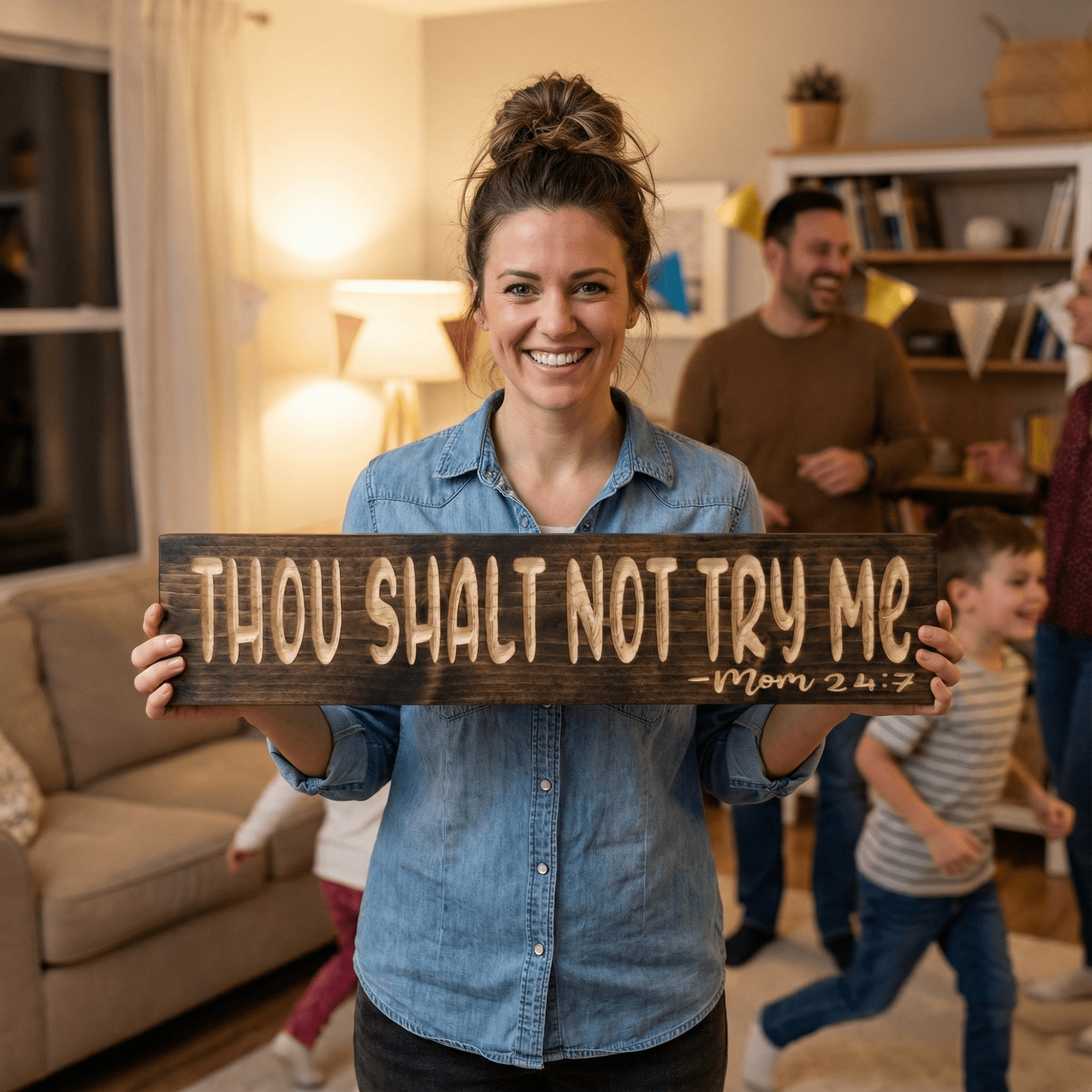 custom-wood-sign-stain-and-paint-color-options-cha - thou shalt not try me wood sign by Bluegrass Gifts, handmade in Kentucky