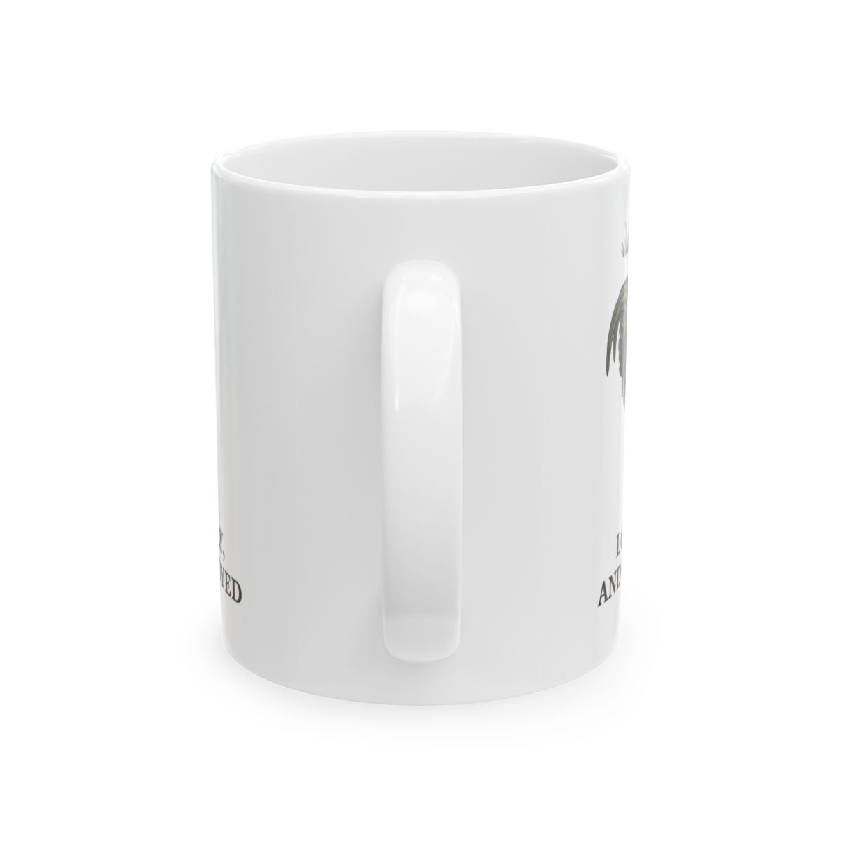 Rooster Coffee Mug — "Loud, Early, and Unemployed" Vintage Field Plate Mug