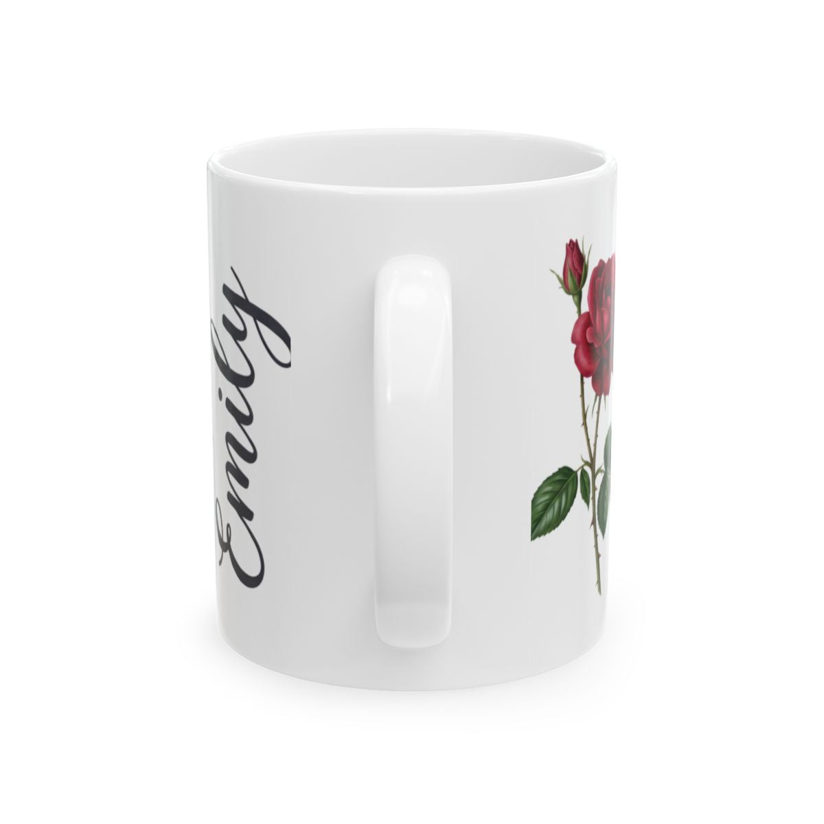 Personalized Birth Flower Mug — Name Mug with Your Birth Month Flower