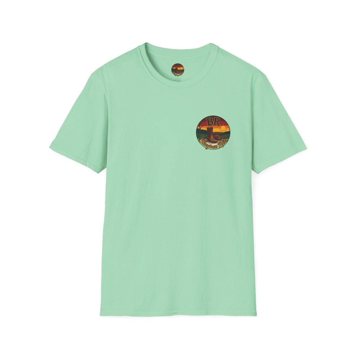 Y'all Shirt — Bluegrass Roots "Amen, Y'all" Graphic Tee in Mint Green