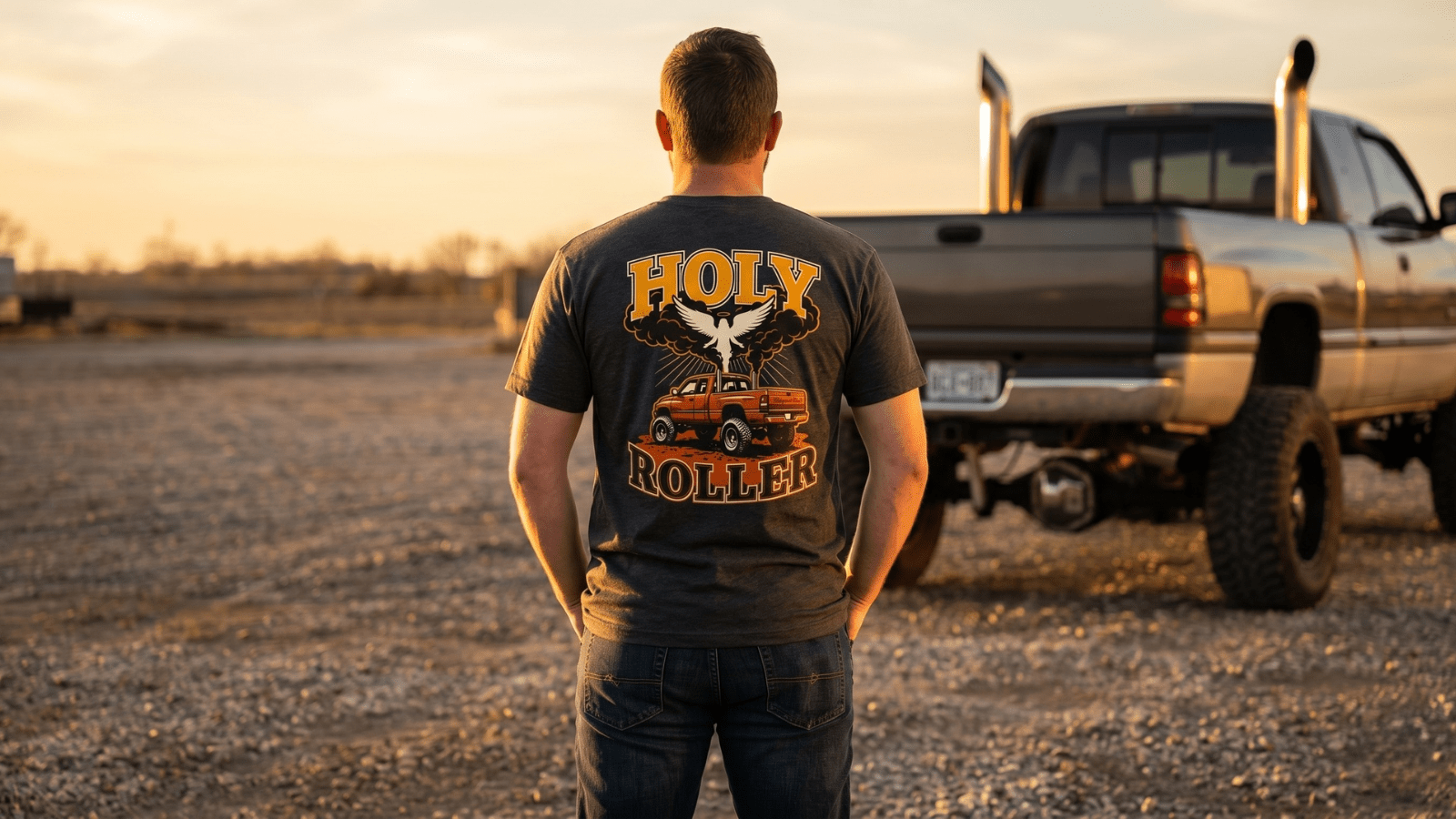 Holy Roller: The Diesel Truck Faith Tee Built for Men Who Worship Hard and Drive Harder | Bluegrass Gifts