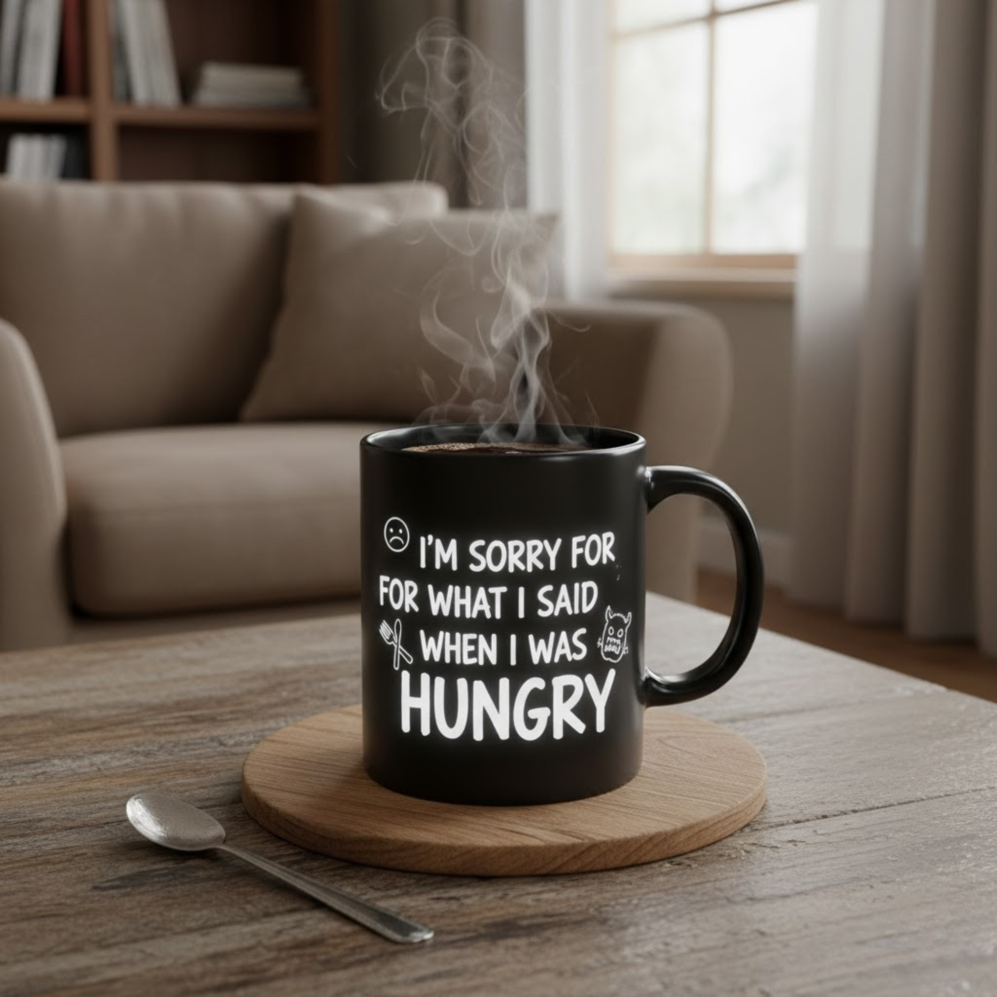 Funny and sarcastic magic mug revealing humorous quote with heat – Bluegrass Gifts