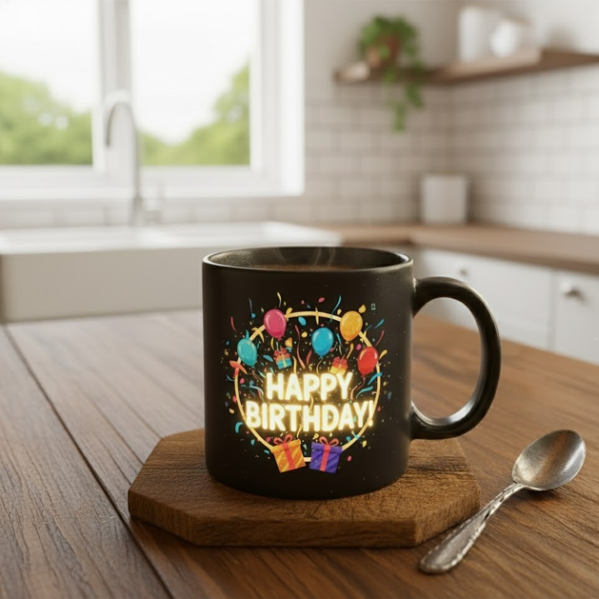 Color changing magic mugs for birthdays anniversaries teachers and coworkers revealing surprise designs with heat
