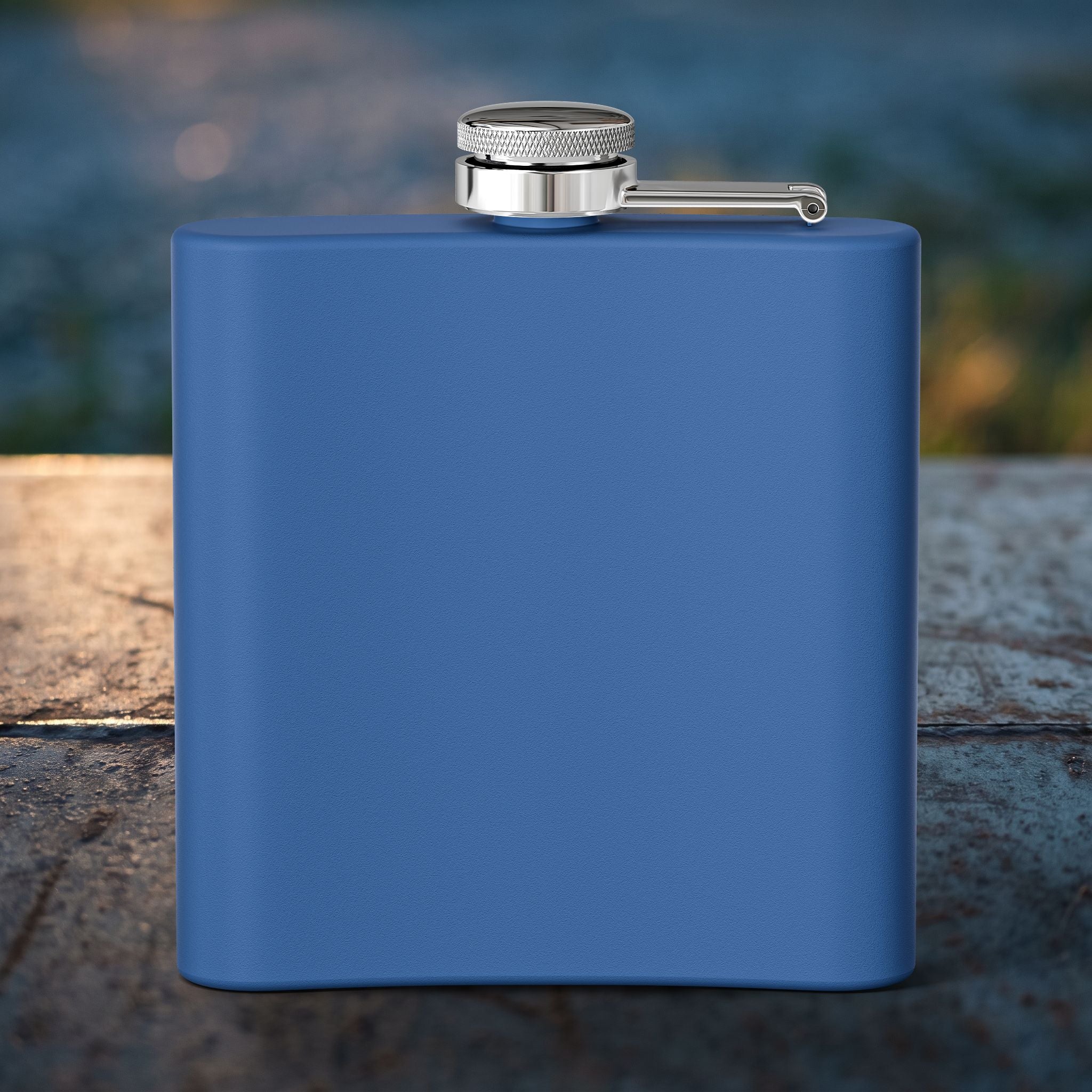 Crossed Sabers Groomsman Flask — Personalized 6oz Whiskey Flask