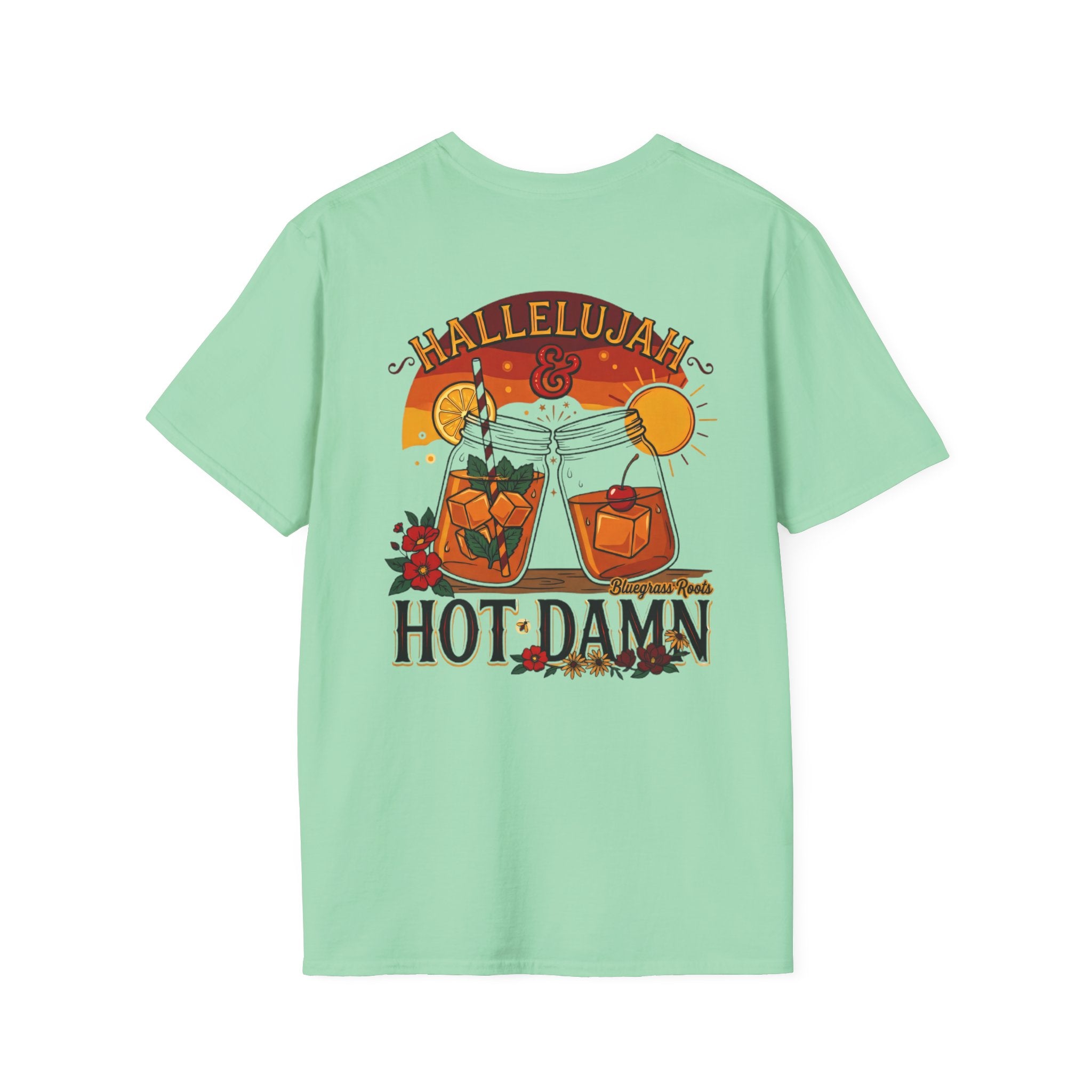 Bluegrass Roots | "Hallelujah and Hot Damn" Mason Jar Toast Graphic Tee
