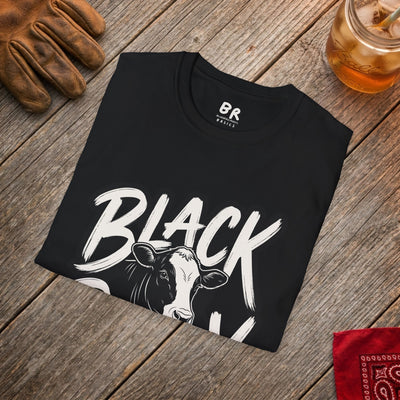 Cattle Shirt — "Black Baldy" Bold Cattle Graphic Tee