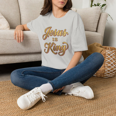 Jesus Is King gold leaf shirt