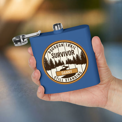 Bourbon Trail Survivor Flask — Personalized 6oz Bourbon Flask