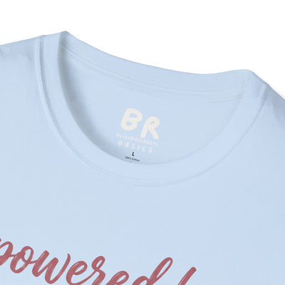 Powered by Prayer varsity shirt