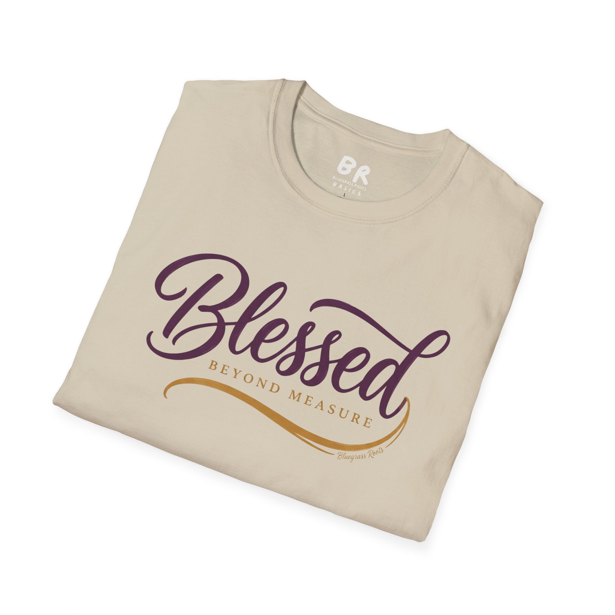 Blessed Beyond Measure script shirt