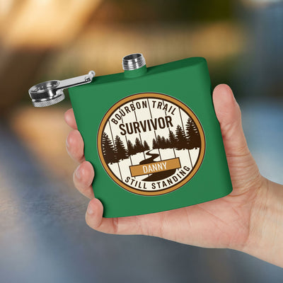 Bourbon Trail Survivor Flask — Personalized 6oz Bourbon Flask