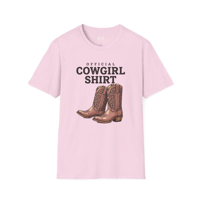 Official Cowgirl Shirt boots tee