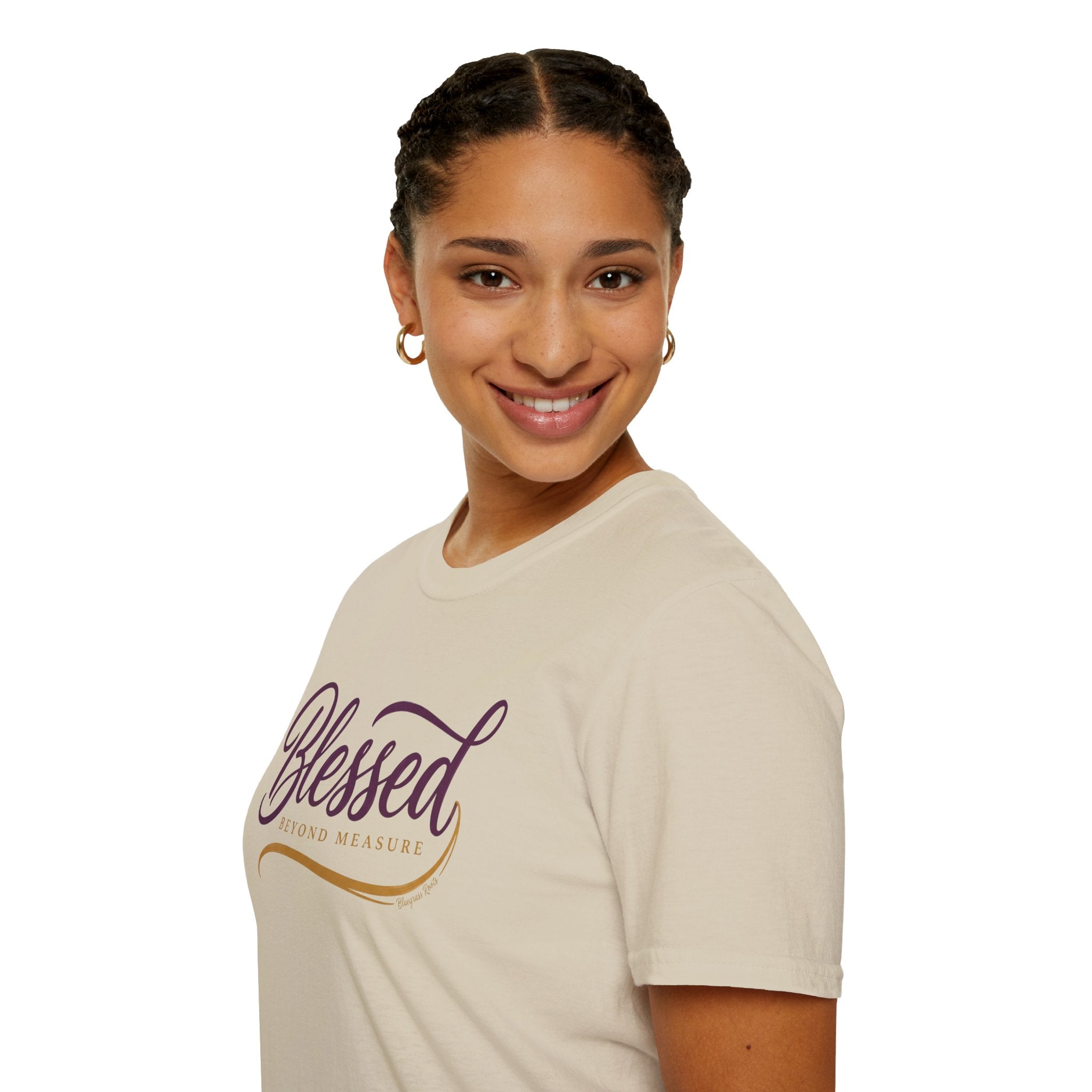 Blessed Beyond Measure script shirt