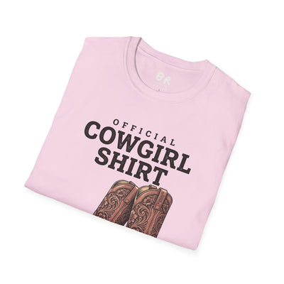 Official Cowgirl Shirt boots tee