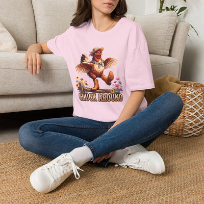 Cluck Around funny chicken shirt