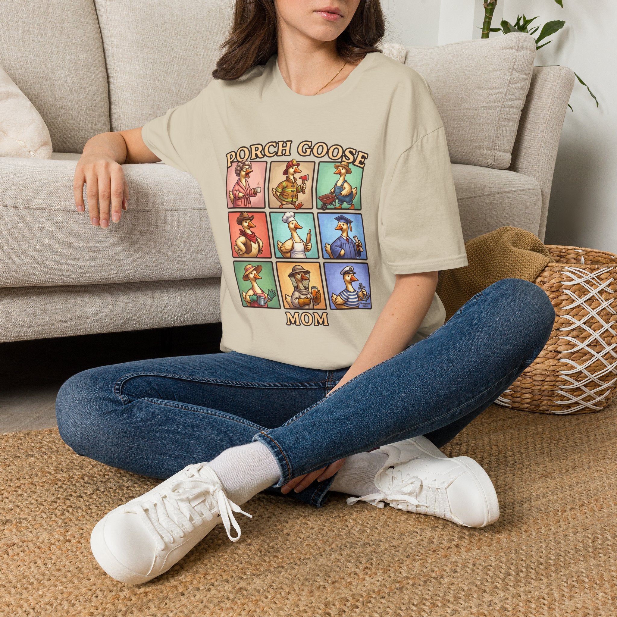 Porch Goose Mom funny goose shirt