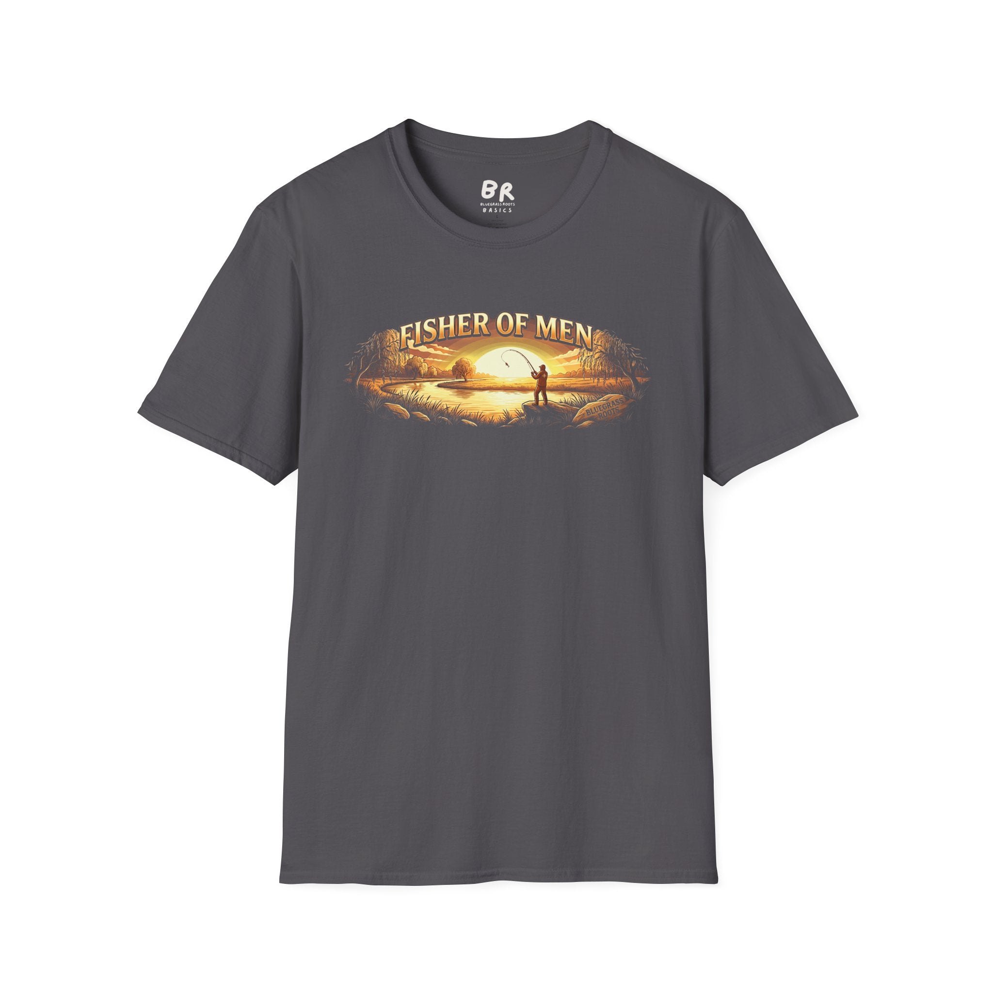Fisher of Men jesus shirt for men, Fisher of Men angler sunset design