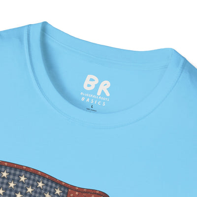 Quilted American flag shirt for women