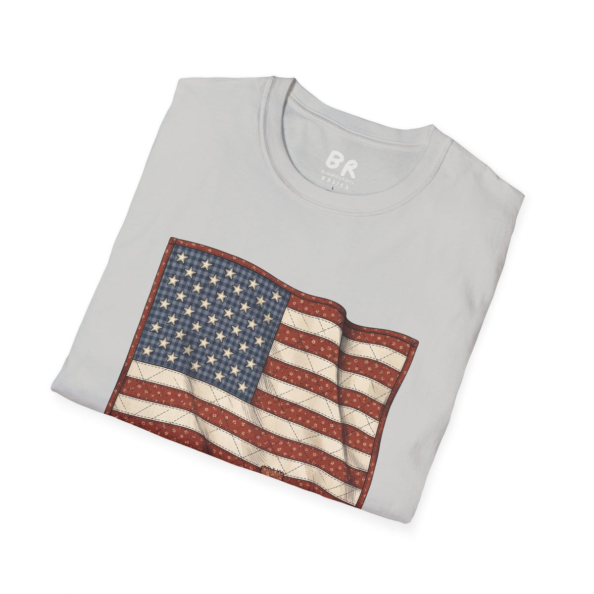Quilted American flag shirt for women