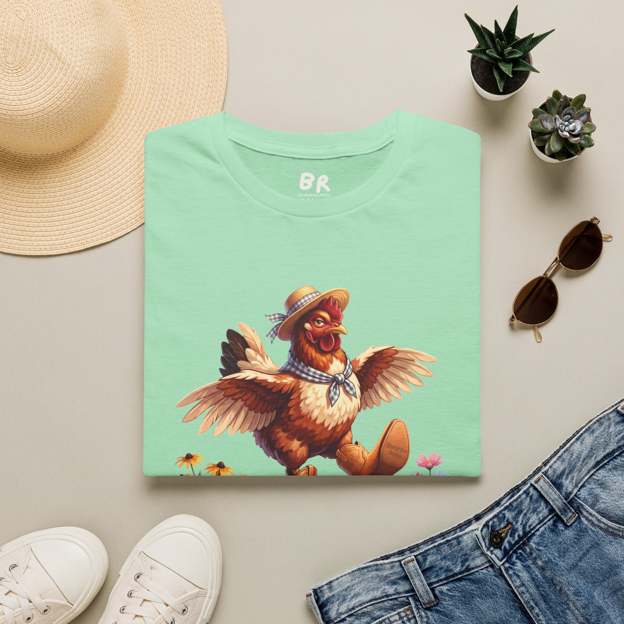 Cluck Around funny chicken shirt