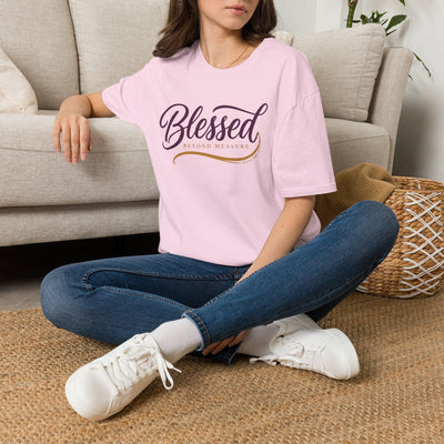 Blessed Beyond Measure script shirt