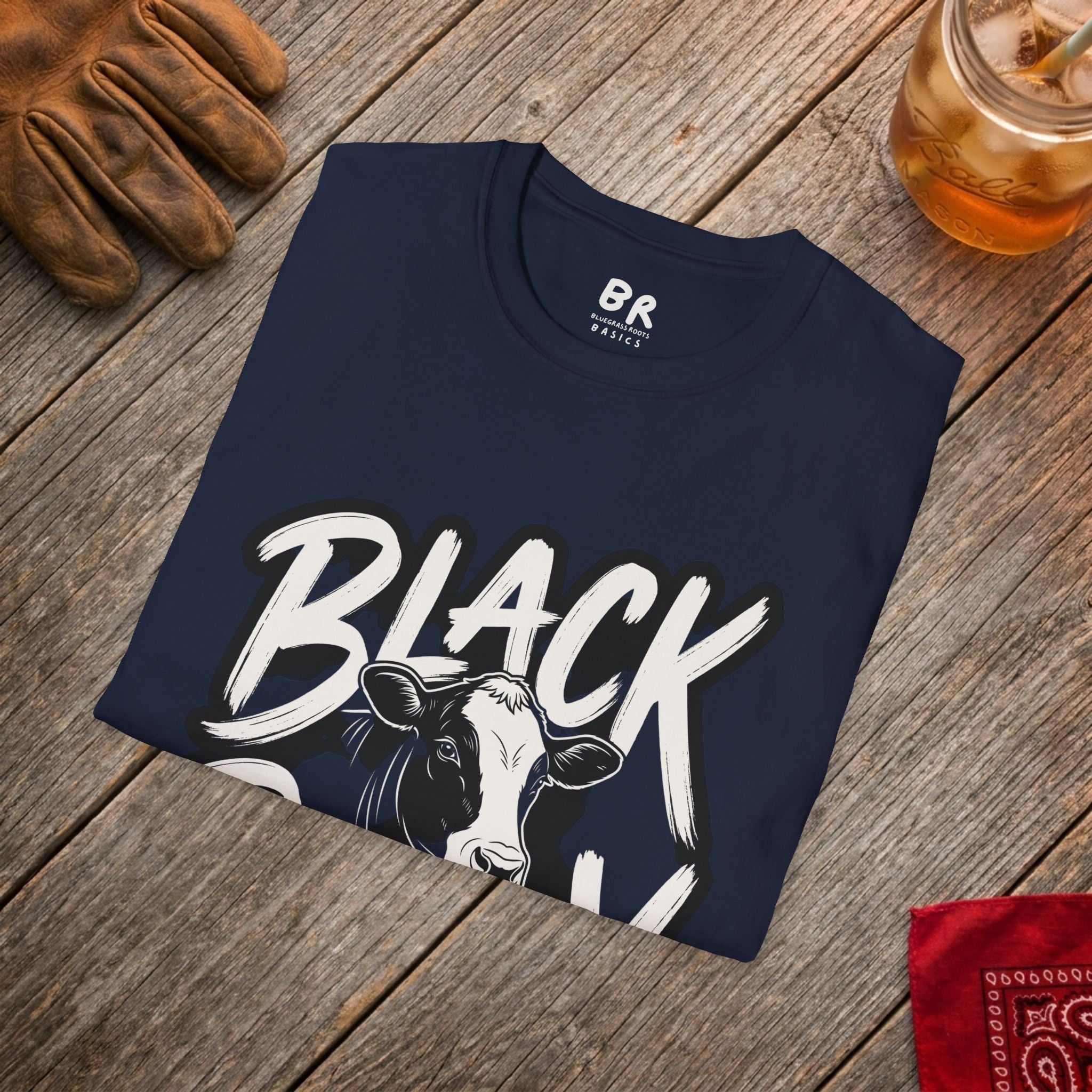 Cattle Shirt — "Black Baldy" Bold Cattle Graphic Tee
