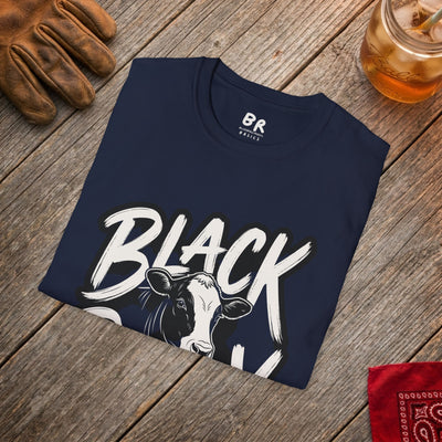 Cattle Shirt — "Black Baldy" Bold Cattle Graphic Tee