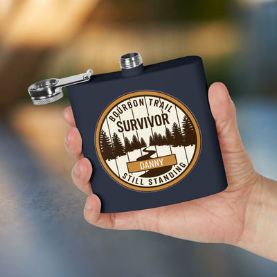 Bourbon Trail Survivor Flask — Personalized 6oz Bourbon Flask