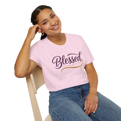 Blessed Beyond Measure script shirt