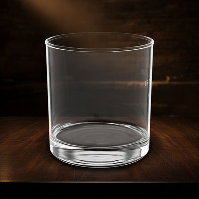 Two Fingers, Neat – engraved whiskey glass, alternate view – Bluegrass Gifts