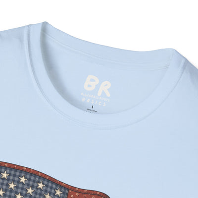 Quilted American flag shirt for women