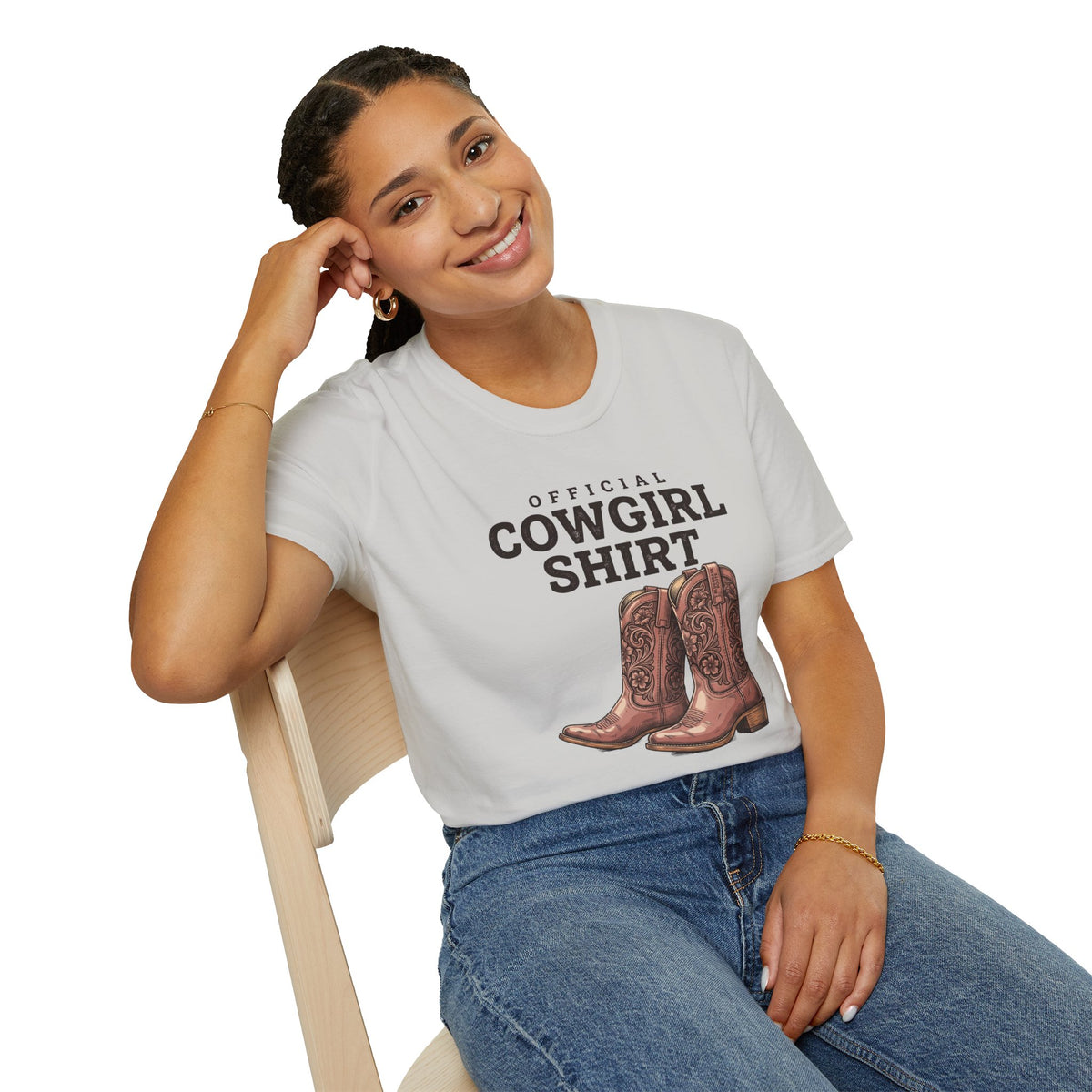 Official Cowgirl Shirt boots tee