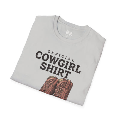 Official Cowgirl Shirt boots tee
