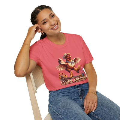 Cluck Around funny chicken shirt