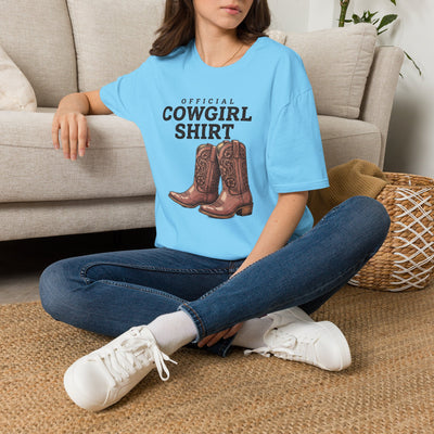 Official Cowgirl Shirt boots tee