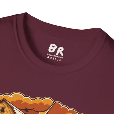 Built on the Rock christian shirt for men, Built on the Rock split barn parable design