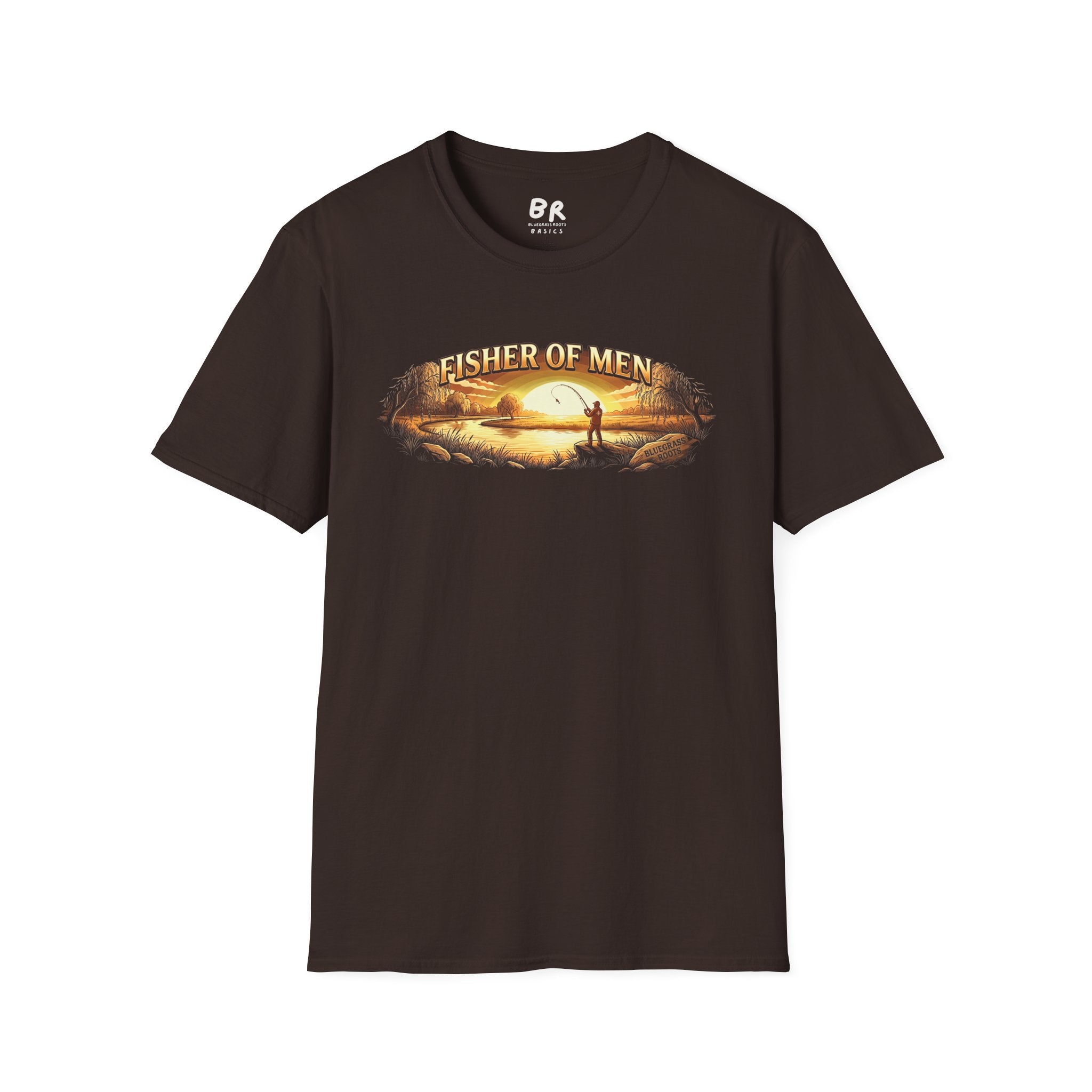 Fisher of Men jesus shirt for men, Fisher of Men angler sunset design