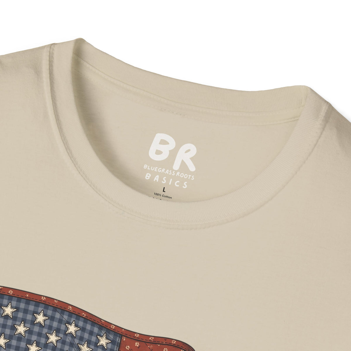 Quilted American flag shirt for women