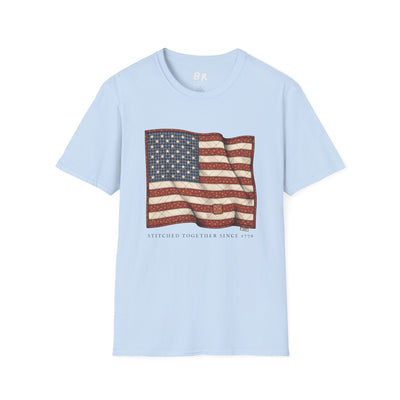 Quilted American flag shirt for women