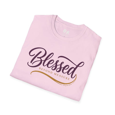 Blessed Beyond Measure script shirt