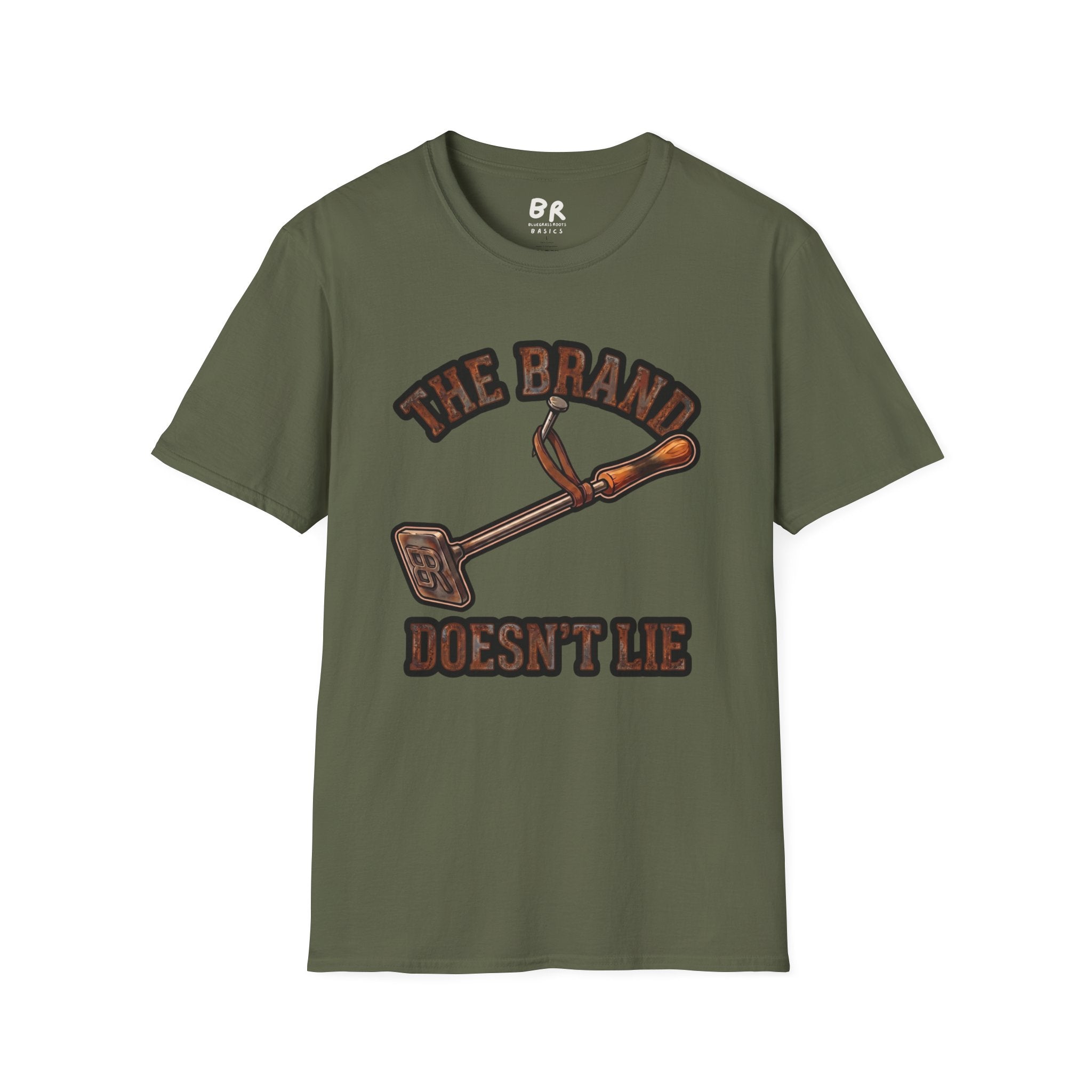 Ranch Shirt — "The Brand Doesn't Lie" Cattle Branding Iron Tee