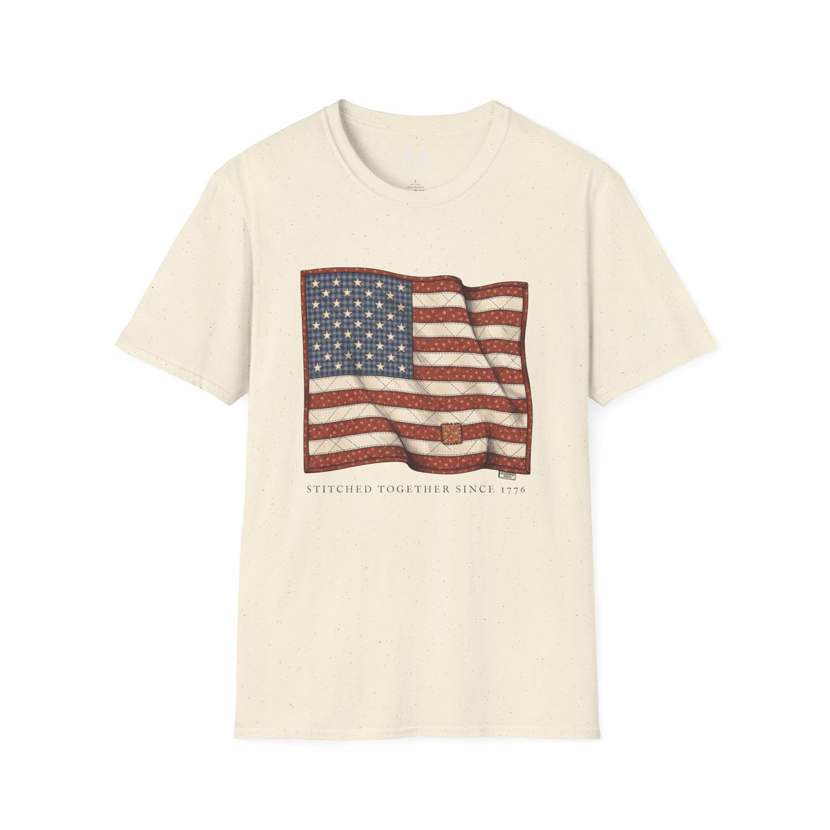 Quilted American flag shirt for women