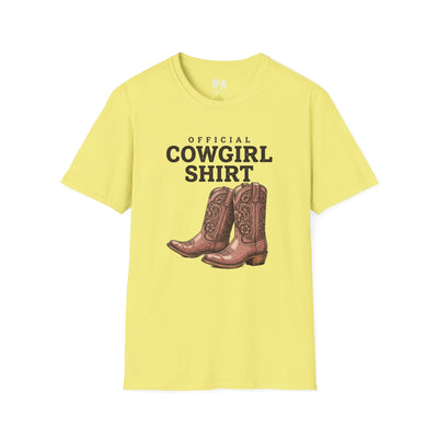 Official Cowgirl Shirt boots tee