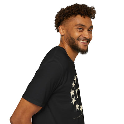 1776 Shirt — "The Original Point of No Return" Betsy Ross Tee in Black