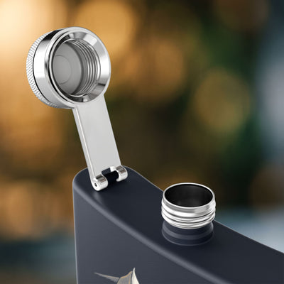 Black Tie Groomsman Flask — Personalized 6oz Whiskey Flask