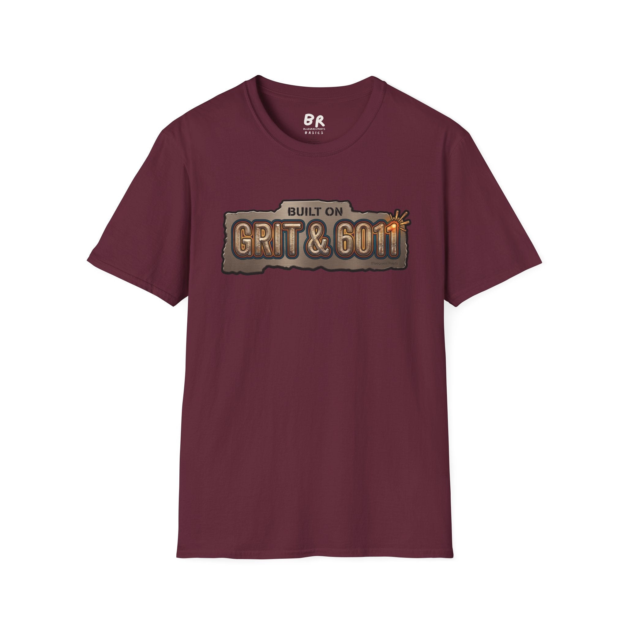 Built on Grit & 6011 welding shirt, Built on Grit & 6011 stick welder design