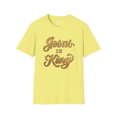 Jesus Is King gold leaf shirt