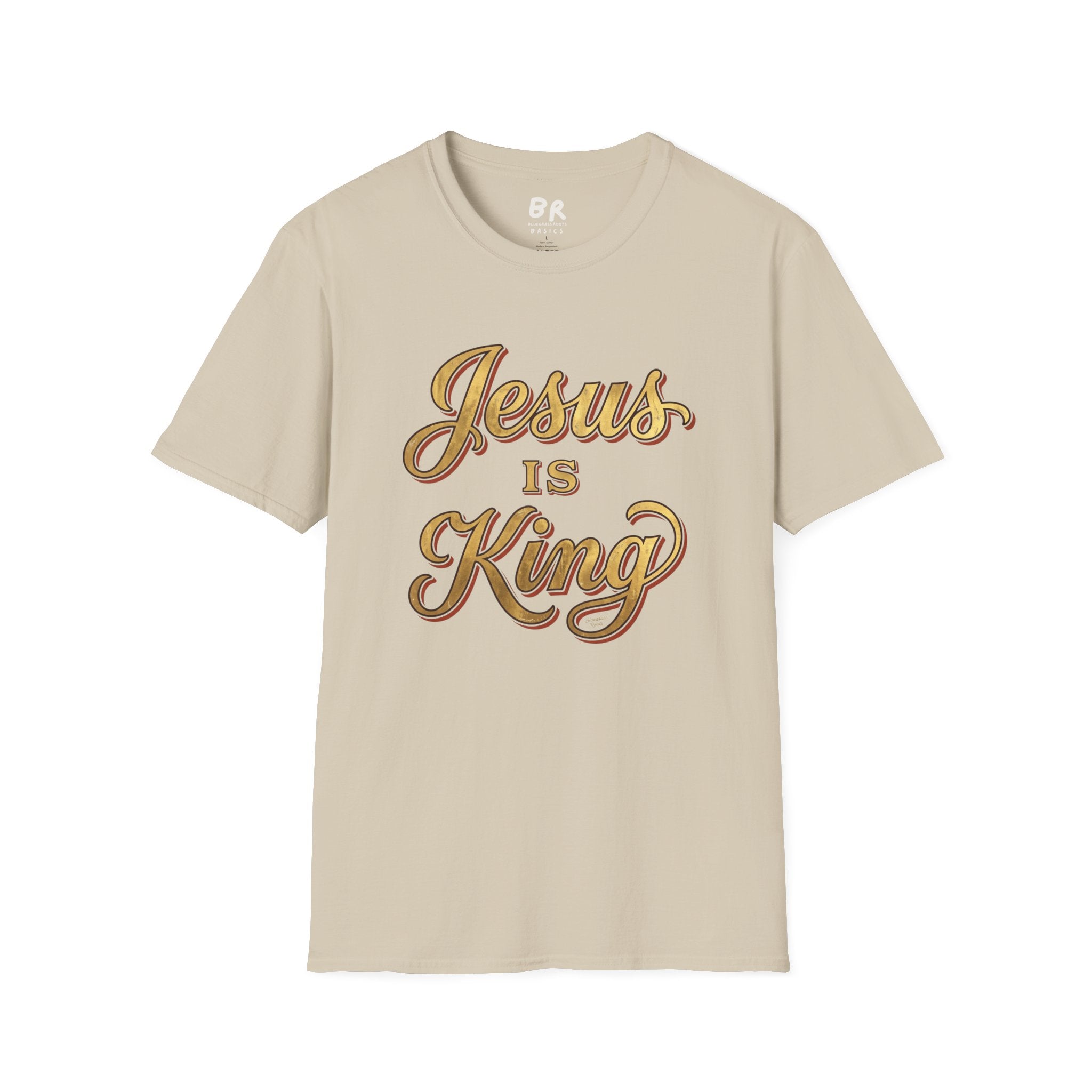 Jesus Is King gold leaf shirt