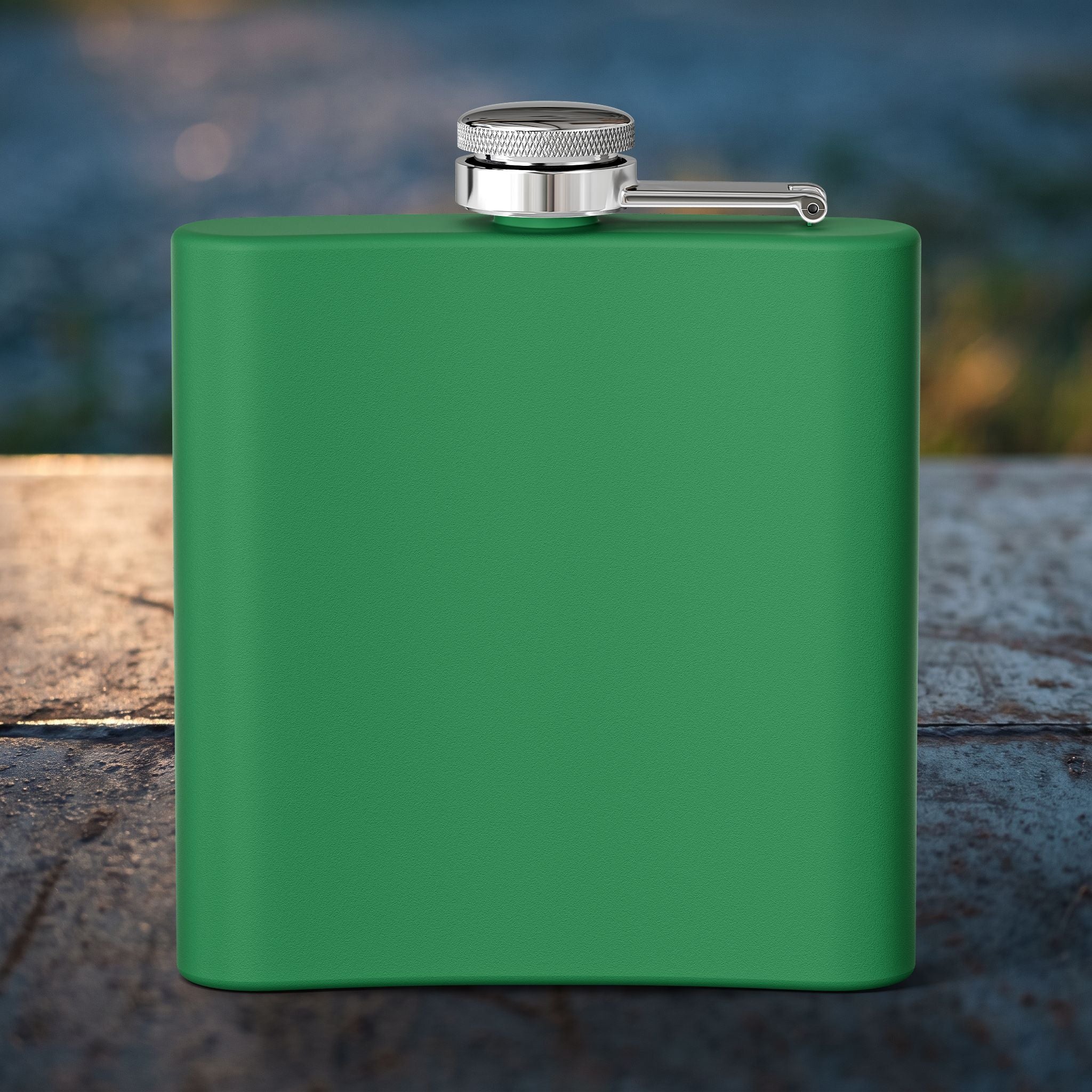 Crossed Sabers Groomsman Flask — Personalized 6oz Whiskey Flask