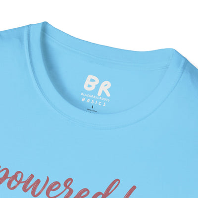 Powered by Prayer varsity shirt